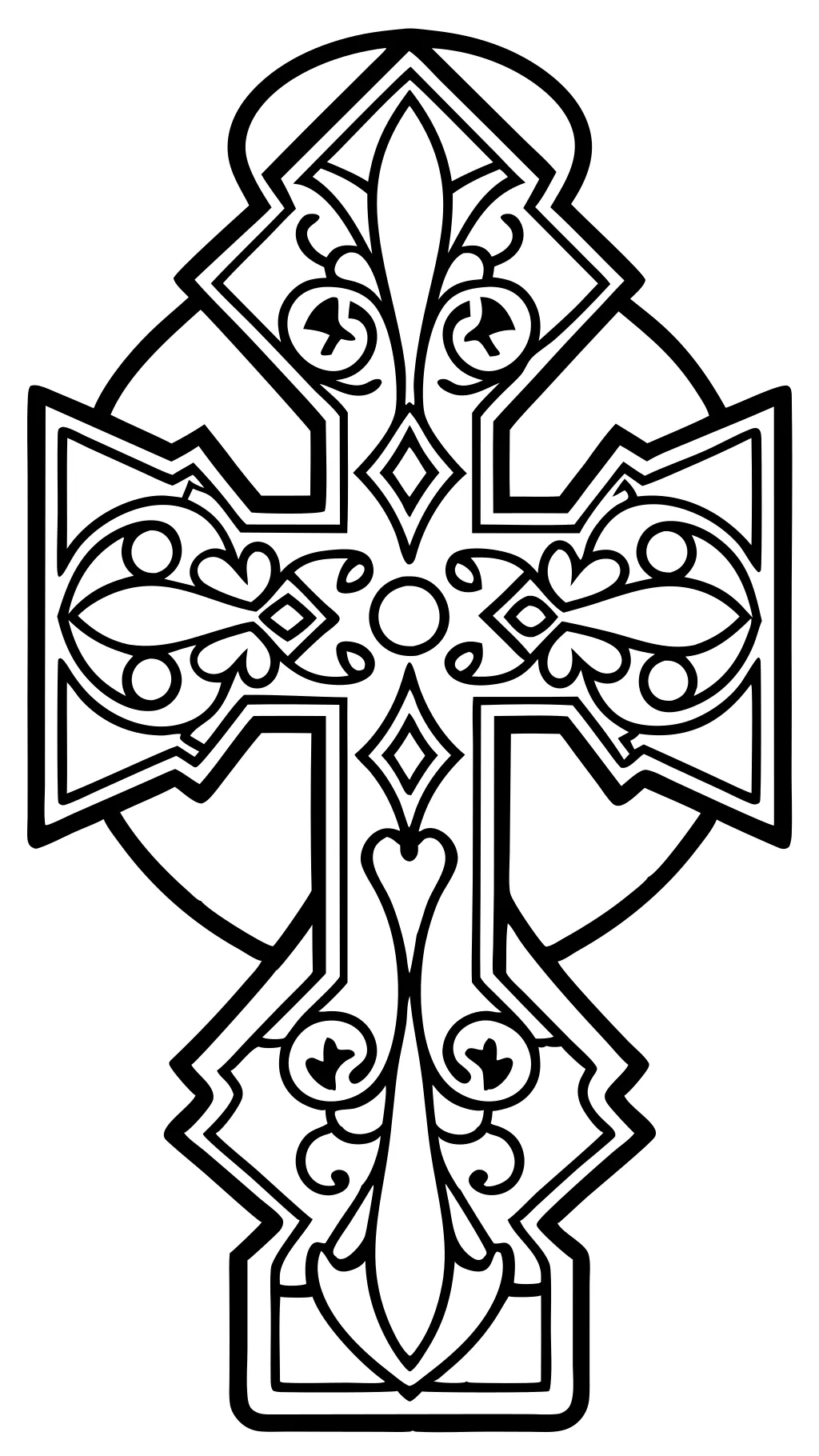 printable cross coloring pages